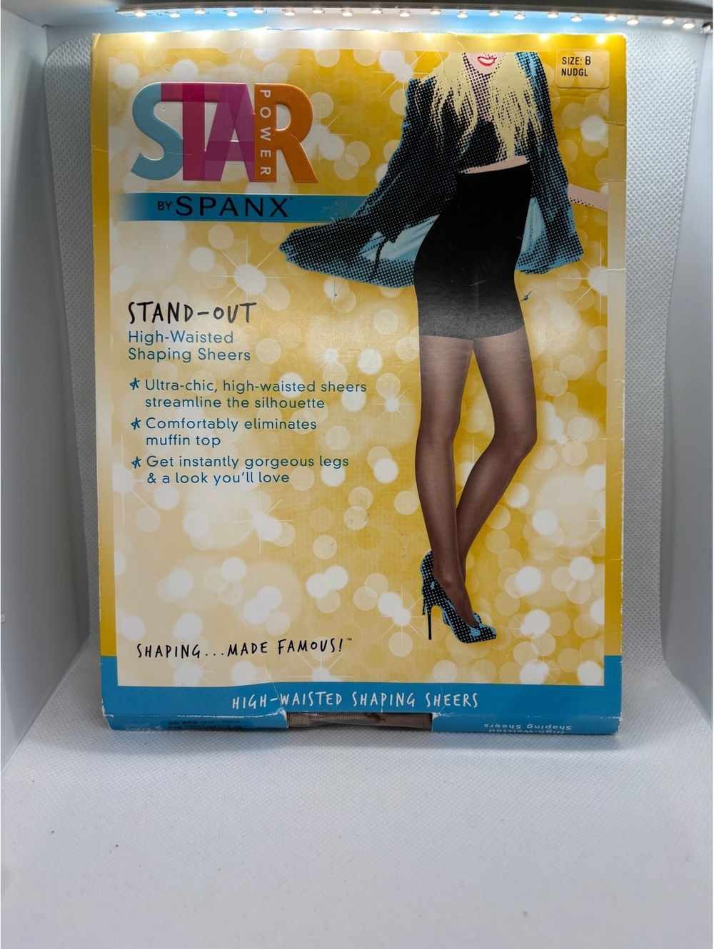 Star Power by Spanx High-Waisted Shaping Sheers Tights Size B Nude Glow
